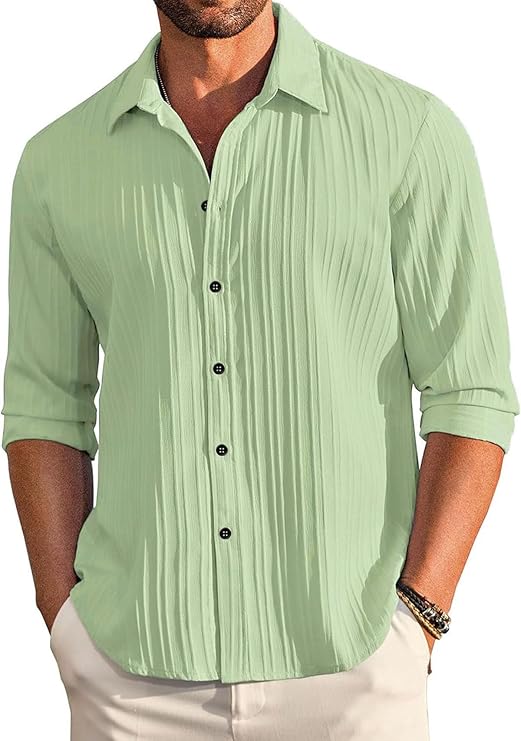 Deelmo Light Green Lenin Shirt