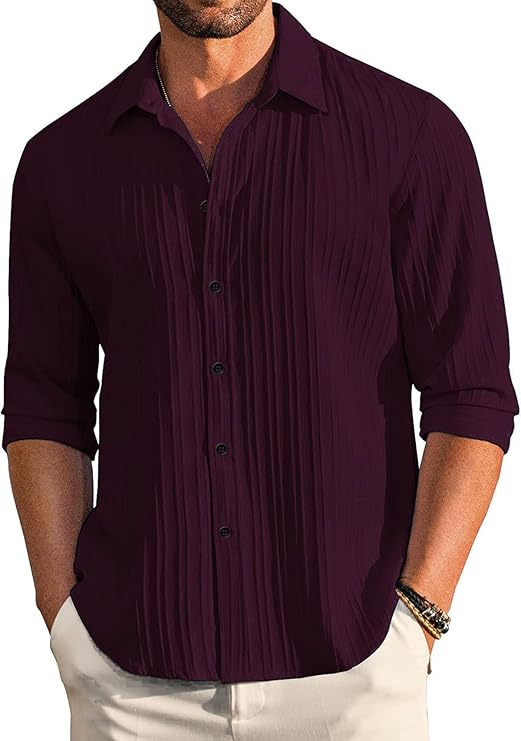 Licra Fabric Mans Regular linin Shirt